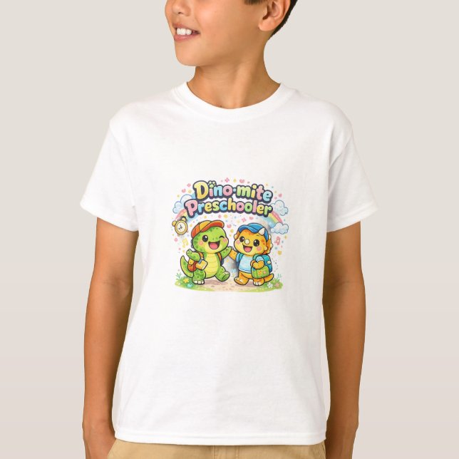 Dino-mite Vorschulkind T-Shirt (Vorderseite)