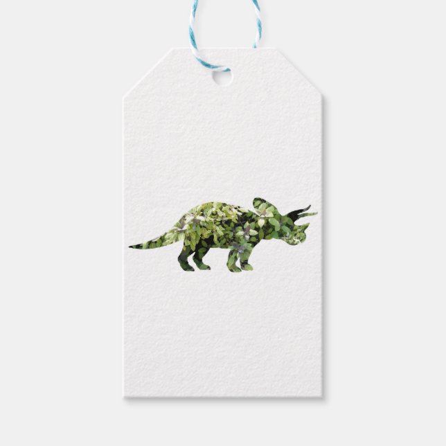 Dino Mood, Dinosaur Art Gift Tag Geschenkanhänger (Vorderseite)