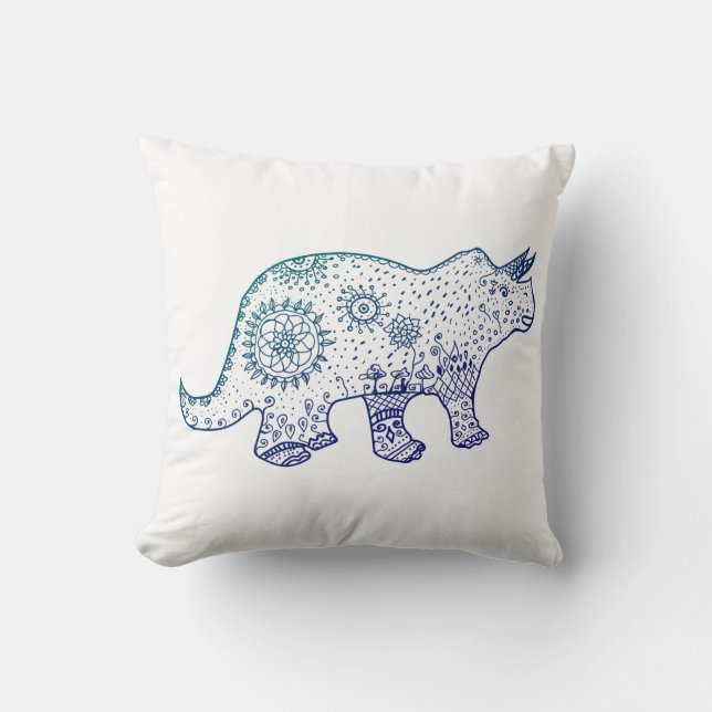 Dino Mood Throw Cushion Kissen (Vorderseite)