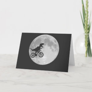 dino moon feiertagskarte