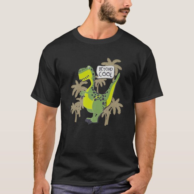 Dino Niedlich Dinosaur Jenseits der Coolen Rex Geb T-Shirt (Vorderseite)