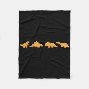 Dino-Nuggets-Grafik Hähnchen-Nugget-Liebhaber Fleecedecke