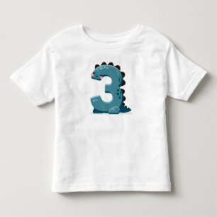 Dino number Tree Kleinkind T-shirt