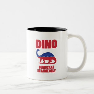 DINO (nur der Demokrat, um den Namen zu nennen) Ta Zweifarbige Tasse