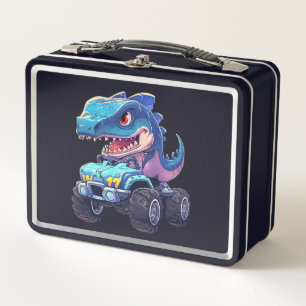 Dino on Wheels: "Back-to-School Adventure Lunch Bo Metall Brotdose