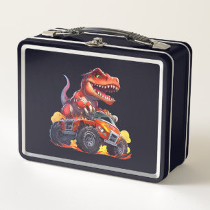 Dino on Wheels: "Back-to-School Adventure Lunch Bo Metall Brotdose