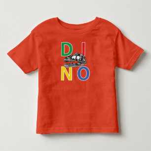 DINO - Orange Kleinkind Fine Jersey T - Shirt