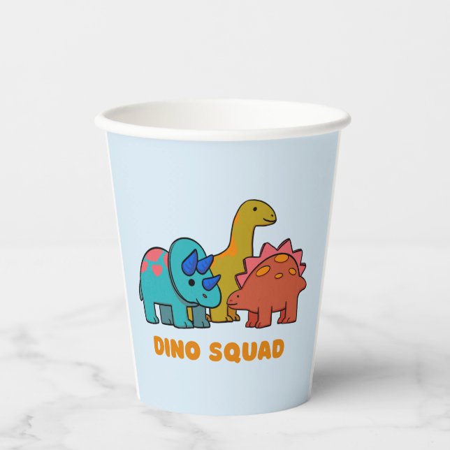 Dino Paper Cup Pappbecher (Vorderseite)