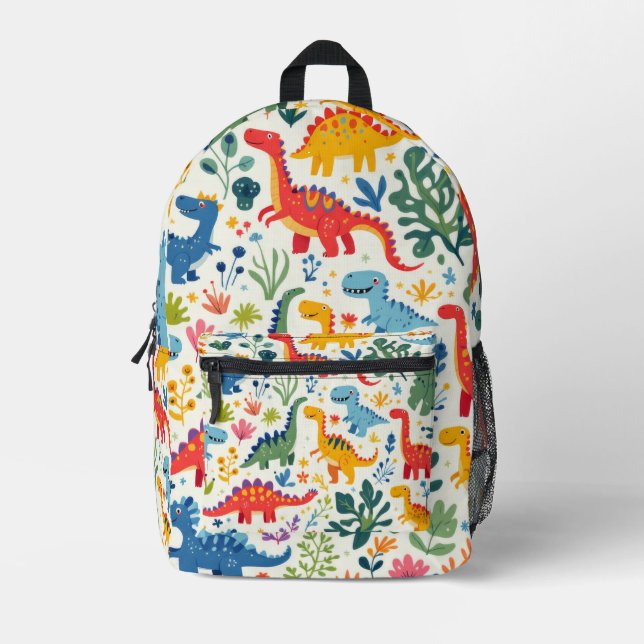 Dino Paradise Bedruckter Rucksack (Vorderseite)