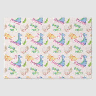 Dino Party Dinosaur Geburtstagsmädchen Seidenpapier