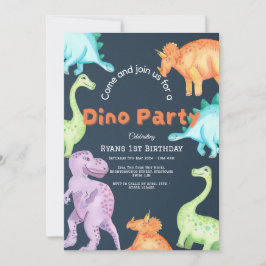 Dino Party Einladung