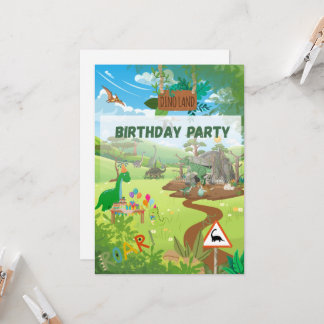 Dino-Party Einladung