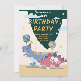 Dino-Party Einladungen: Spaß & Easy Scrip Einladung