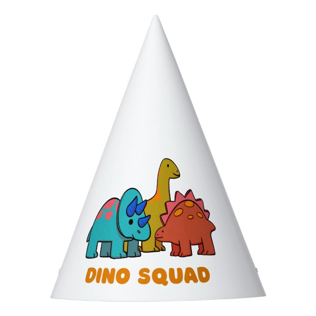 Dino Party Hat Partyhütchen (Vorderseite)