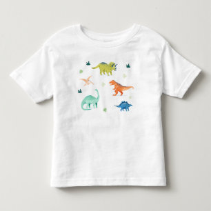 Dino Party Jurassic Colorful Dinosaur Geburtstag Kleinkind T-shirt