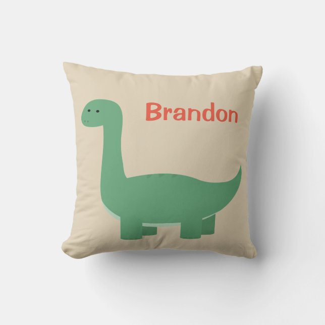 Dino Personalisiert Kissen (Vorderseite)