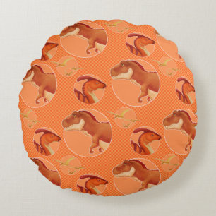 Dino Pillow Rundes Kissen