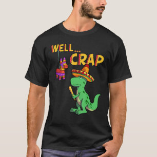 Dino Pinata Funny Cinco De Mayo T-Rex Sombrero Mex T-Shirt