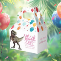 Dino Pink Girl Favor Box