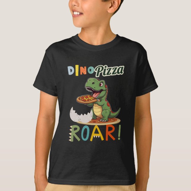 Dino Pizza T-Shirt (Vorderseite)