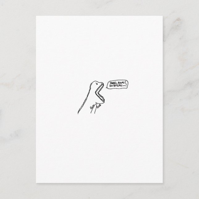 Dino Postkarte (Vorderseite)