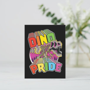 Dino-Pride-Logo Einladungspostkarte