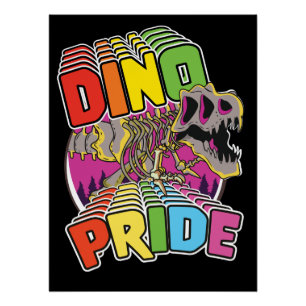 Dino-Pride-Logo Poster