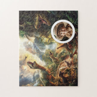 Dino Puzzle mit Foto Geburtstag Geschenk Junge