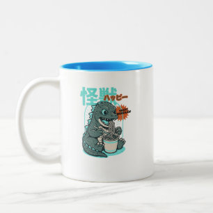 Dino Ramen Zweifarbige Tasse