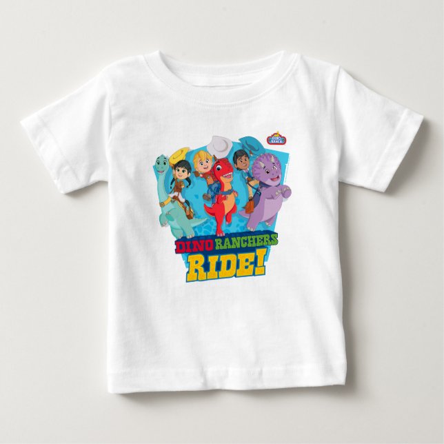 Dino Ranch | Die Ranchers Ride! Baby T-shirt (Vorderseite)
