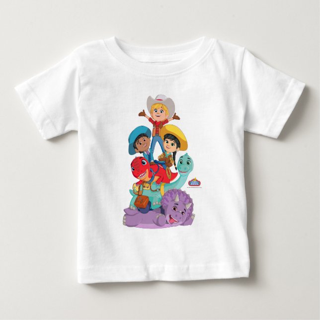 Dino Ranch Friends Baby T-shirt (Vorderseite)
