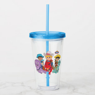 Dino Ranch Friends Design Acryltrinkbecher