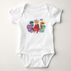 Dino Ranch Friends Design Baby Strampler