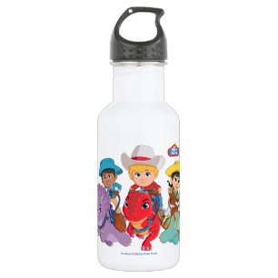 Dino Ranch Friends Design Edelstahlflasche
