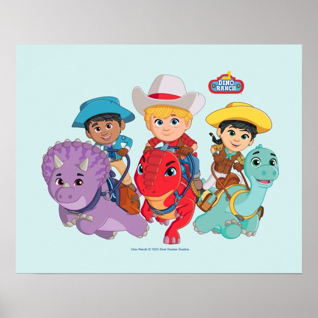 Dino Ranch Friends Design Poster (Vorne)