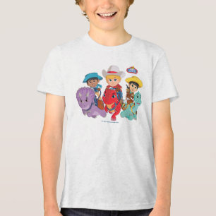 Dino Ranch Friends Design Tri-Blend Shirt