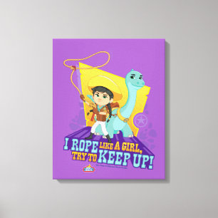 Dino Ranch   Min und Klee Leinwanddruck