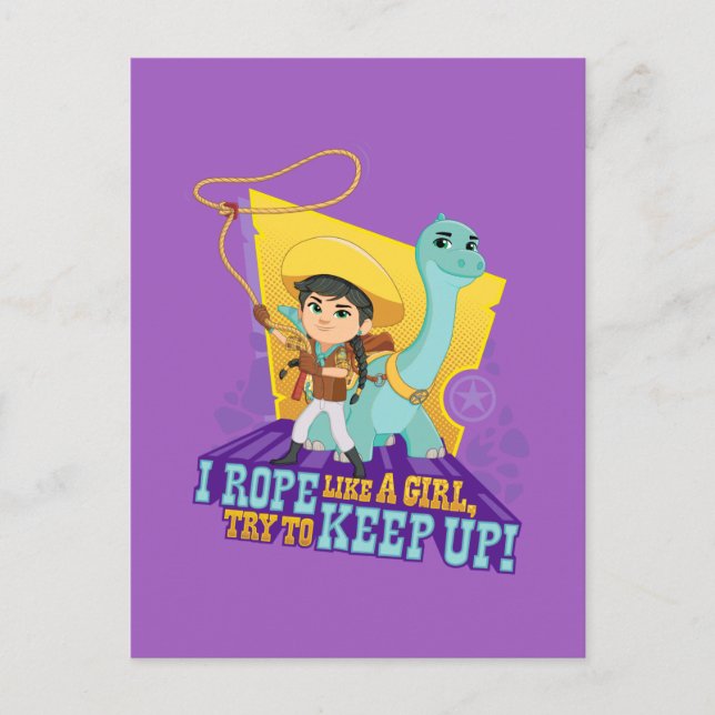 Dino Ranch | Min und Klee Postkarte (Vorderseite)