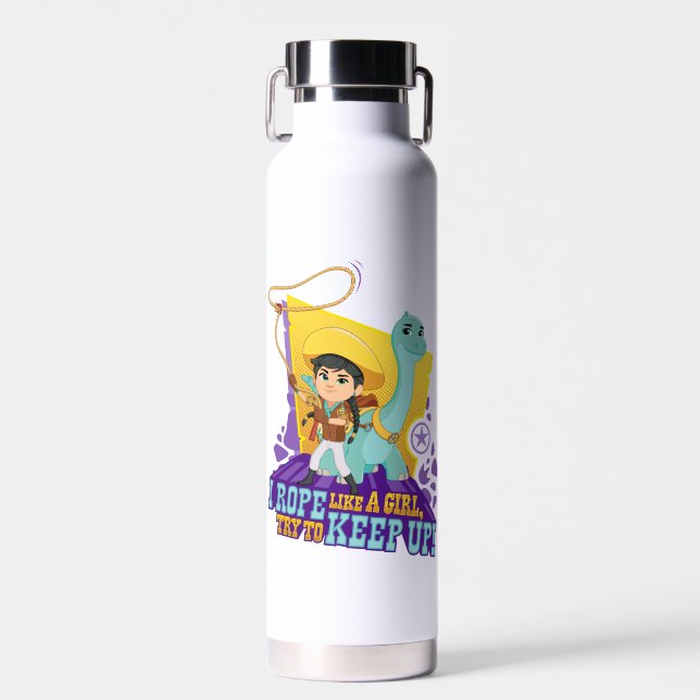Dino Ranch | Min und Klee Trinkflasche (Vorne)