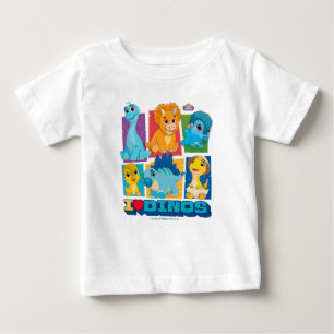 Dino Ranch Spaß und farbenfrohe Dinosaurier Baby T-shirt