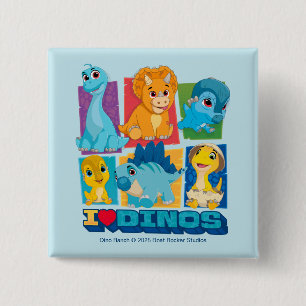 Dino Ranch   Spaß und farbenfrohe Dinosaurier Button