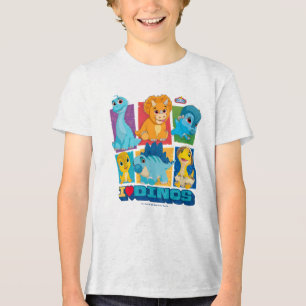 Dino Ranch   Spaß und farbenfrohe Dinosaurier Tri-Blend Shirt