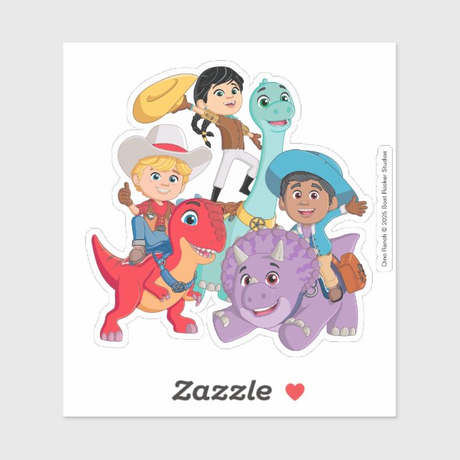 Dino Ranch Yee Haw! Aufkleber (Blatt)