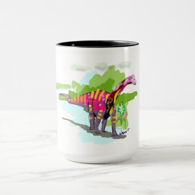 DINO_Rapetosaurus krausei 15oz Gekritzel-Tasse Tasse (Zentrum)