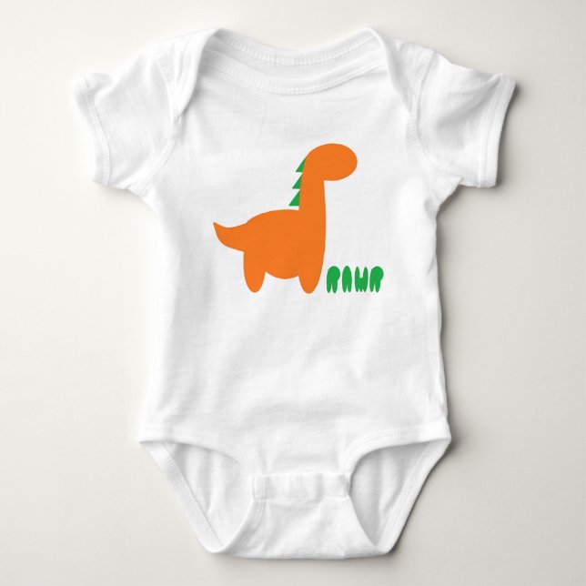 Dino Rawr Baby Strampler (Vorderseite)