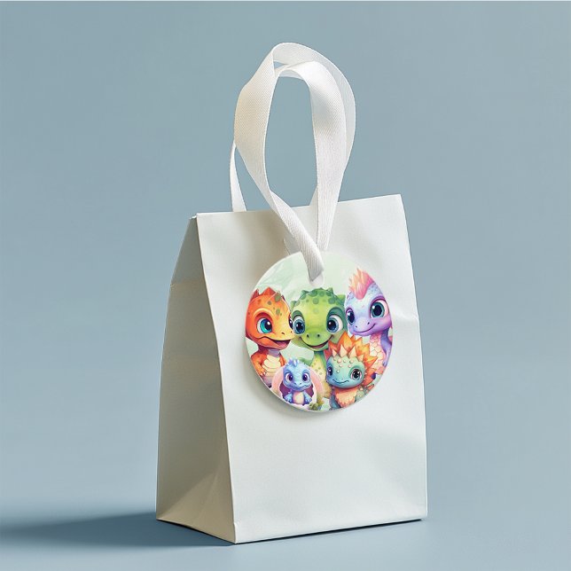 Dino Roar Birthday Bash Geschenkanhänger (Von Creator hochgeladen)