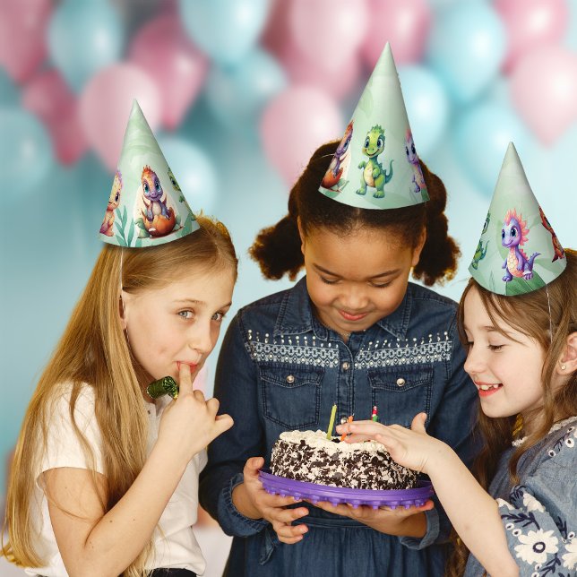 Dino Roar Birthday Bash Party Hat Partyhütchen (Von Creator hochgeladen)