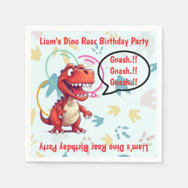 Dino Roar Birthday Party Serviette