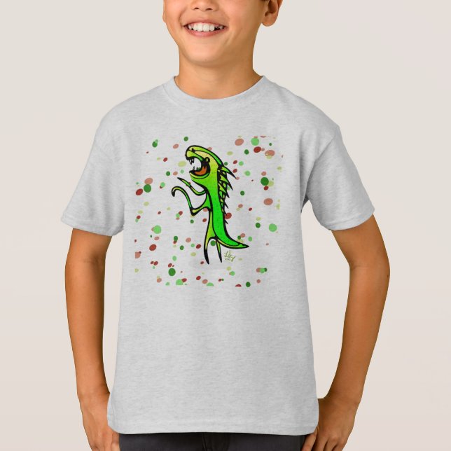 DIno Roar Kids' T-Shirt (Vorderseite)