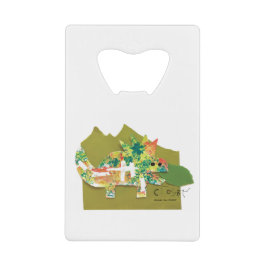 Dino Roar - Kinder Kunst für das CHOC Geldbeutel Flaschenöffner